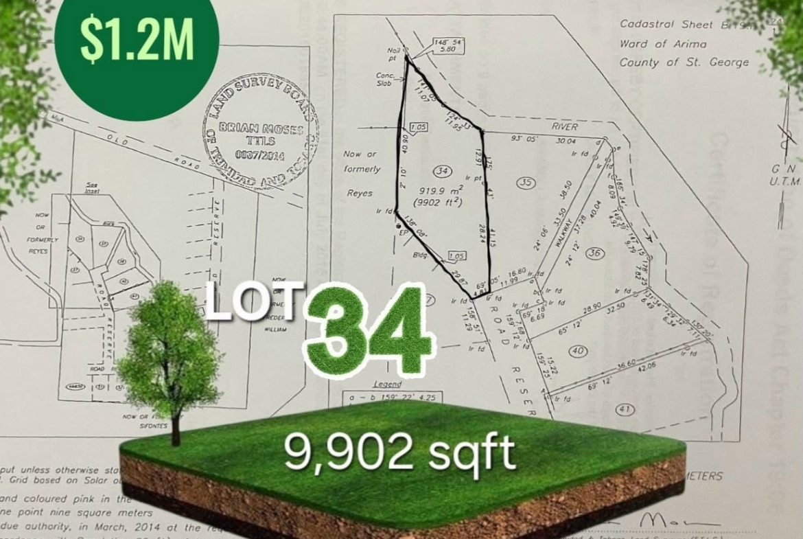 Prime Land for Sale – Off Arima Old Road